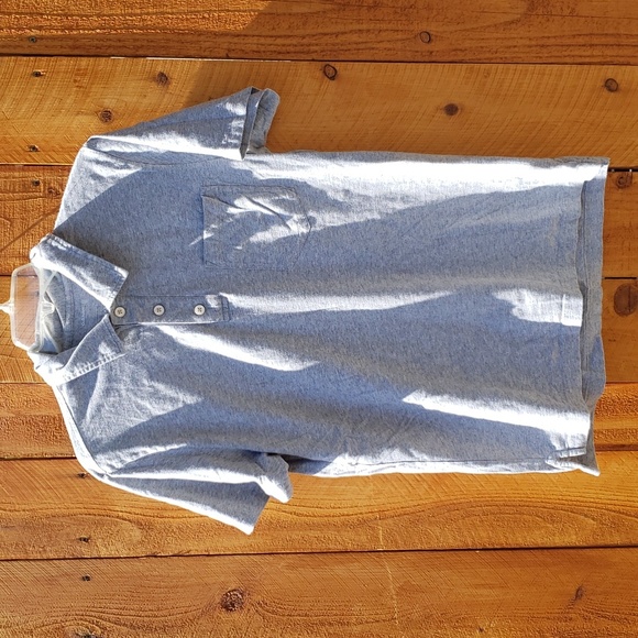 Old Navy Gray Short Sleeve Polo Medium - Picture 1 of 5
